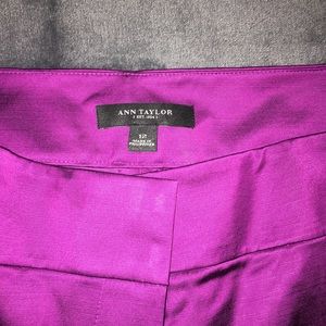 Ann Taylor plum colored dress slacks. Size 12.